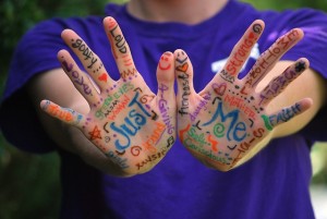 image of child hands
